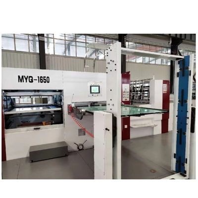 Maschine zum Flachschneiden und Kreisen mit automatischer Druckmaschine für Wellkartonkarton
