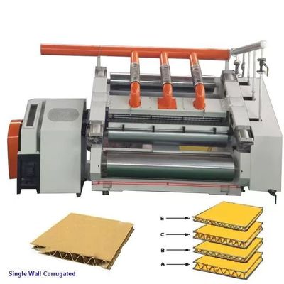 3000x1600x2000mm Hochgeschwindigkeitsmaschine zur Herstellung von Single Face 2 Ply B E Flötenkarton und Wellpappe