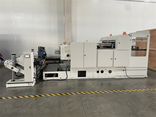 PLC-gesteuerte Servo-getriebene Papierschneidemaschine zum automatischen Rollenschneiden