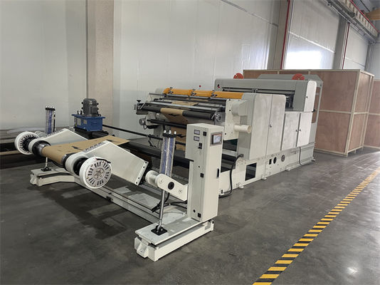 PLC-gesteuerte Servo-getriebene Papierschneidemaschine zum automatischen Rollenschneiden