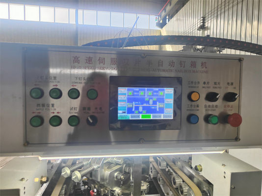 Halbautomatische Kartonmaschine, automatisch gewölbt, manuell, doppelte Zwei-Stücke-Box-Nastmaschine