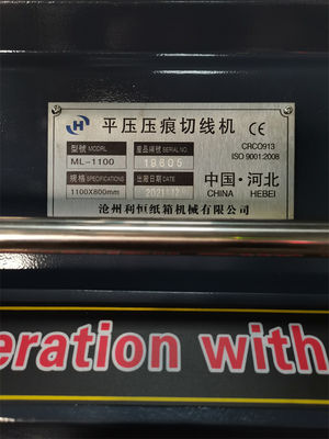 Kunststofffolie Verpackungsmaterial Einfache Bedienung Flat Die Cutting and Creasing Machine
