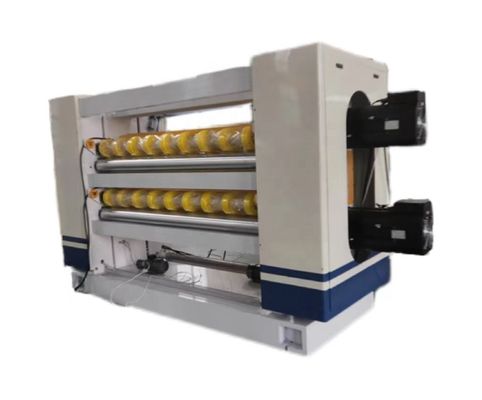 120 m/min Konstruktionsgeschwindigkeit Doppelschicht-Nc-Blattschneidermaschine mit Helical-Cross-Schneider