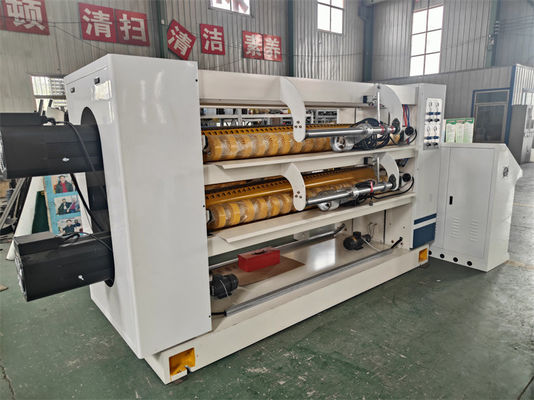 120 m/min Konstruktionsgeschwindigkeit Doppelschicht-Nc-Blattschneidermaschine mit Helical-Cross-Schneider