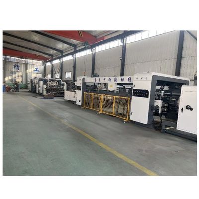 Vorgeschrittene Wellkarton-Flexodruckmaschine mit Schleifkarton-Folder-Kleber