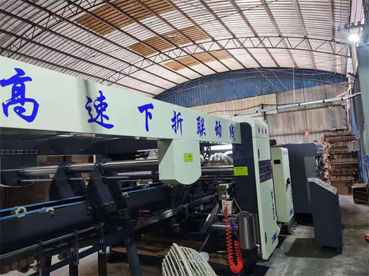 Vorgeschrittene Wellkarton-Flexodruckmaschine mit Schleifkarton-Folder-Kleber