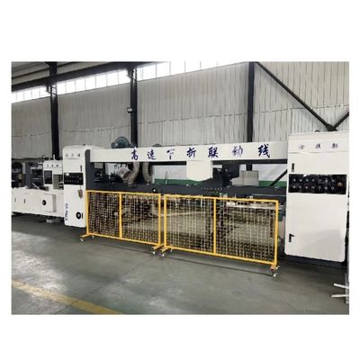 Automatische Wellkartonbox Flexo-Druckmaschine mit automatischem Ordner Gluer gemacht