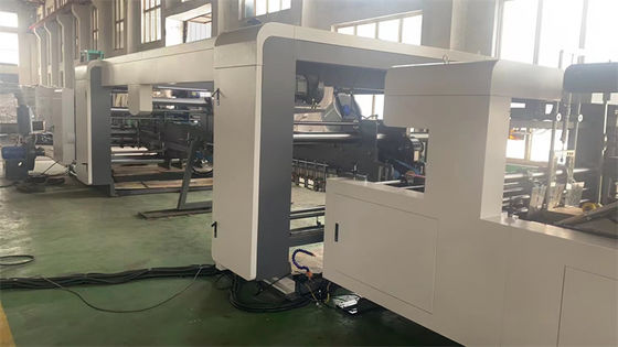 Automatische Wellkartonbox Flexo-Druckmaschine mit automatischem Ordner Gluer gemacht