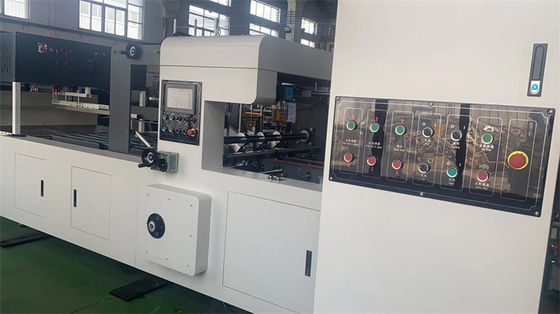 Automatische Wellkartonbox Flexo-Druckmaschine mit automatischem Ordner Gluer gemacht
