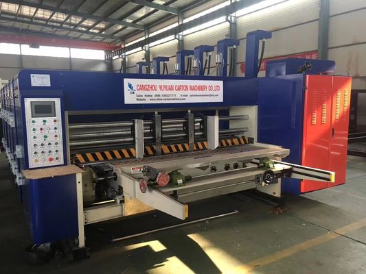 5500 KG Automatischer Flexo-Drucker Schließmaschine Die Cutter Inline Folder Gluer Maschine Für Wellkartonmaschine Ffg Case Maker Maschine