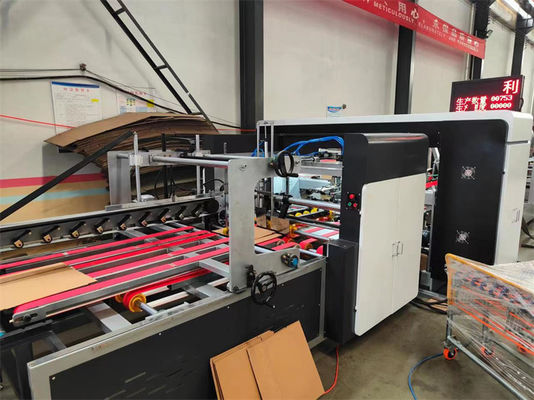 380V Voltage voller automatischer Wellpappe Kartonkartonbox Flexo-Folder-Kleber