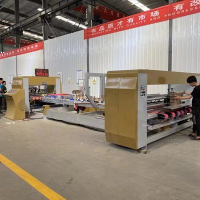 380V Voltage voller automatischer Wellpappe Kartonkartonbox Flexo-Folder-Kleber