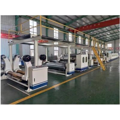 0.75KW Horizontale Ausgabe Hochgeschwindigkeit 5 Ply Wellkartonbox Produktionslinie
