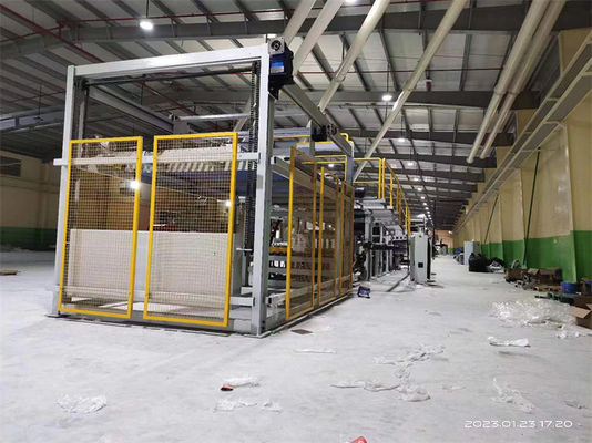 Automatische 3/5/7 Ply Walzkarton-Produktionslinie mit 12,5 kW Hauptantriebsmotor
