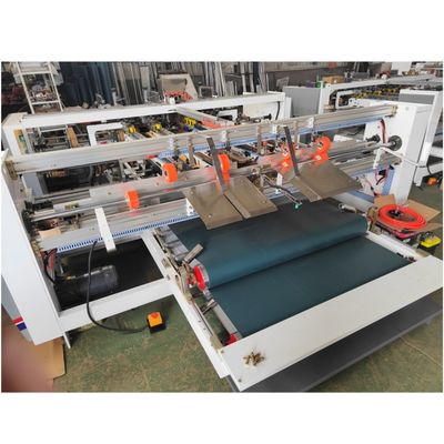 7.5m Länge Halbautomatische Zwei-Stücke-Folder-Klebmaschine für Karton-Folder-Klebmaschine