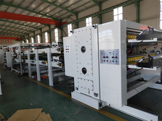 Textilien Vollautomatische Wellkarton-Karton-Produktionslinie mit Frequenzsteuerung von 0,75 kW