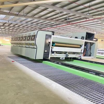 1000 KG Gewicht 4 Farbdruckmaschine Slotter Flexo Druckmaschine