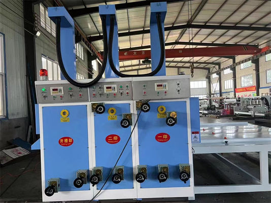 Halbautomatische Kettenzufuhr Flexo-Druck-Slotter Rotary Die Cutter Kartondruck-Slotting Die-Schneidmaschinen