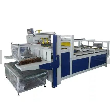 Motor mit verstellbarer Geschwindigkeit Halb-Auto-Folder-Klebmaschine für Karton-Box-Produktionslinie