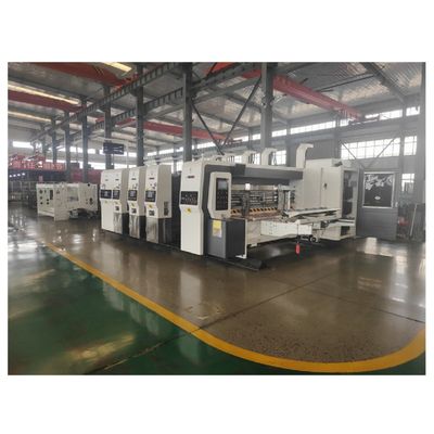 Vollautomatische Flexo 4 Farbdruckmaschine mit Drehdruck zum Formen von Pizzakartons