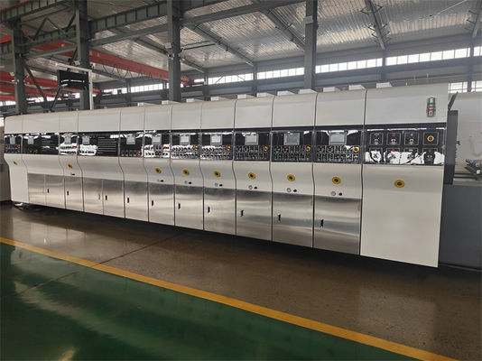 Automatische Flexor-Druck-Slotting Rotary Die Cutting Gluer Produktionslinie für den Einzelhandel