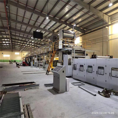 3 Schicht Wellpappe Produktionslinie für Präzision Kartonbox Machinery