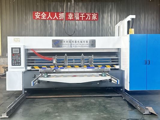 1-6 Farben Vollautomatische Wellkartonbox Flexo-Drucker Schleifmaschine