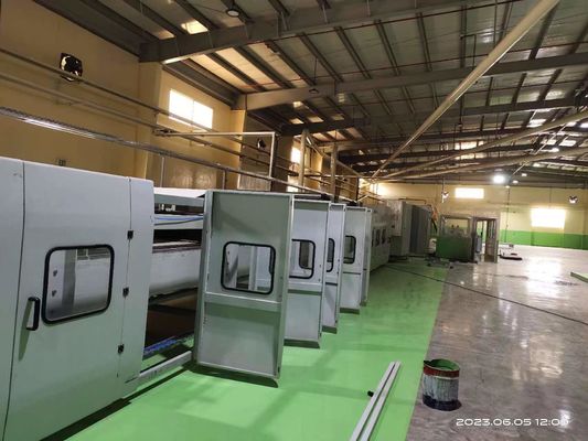 Stil 3Schicht 5Schicht Hebei Wellpappe Produktionslinie perfekt für verschiedene Flötenbreiten
