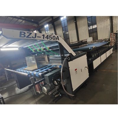 Hochproduktivitäts- halbautomatische Karton-Einfachflächige Flötenplattenlaminiermaschine