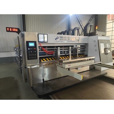 Maschine zur Herstellung von Kartons mit 4 Farben Flexo-Druck und Druckdruck