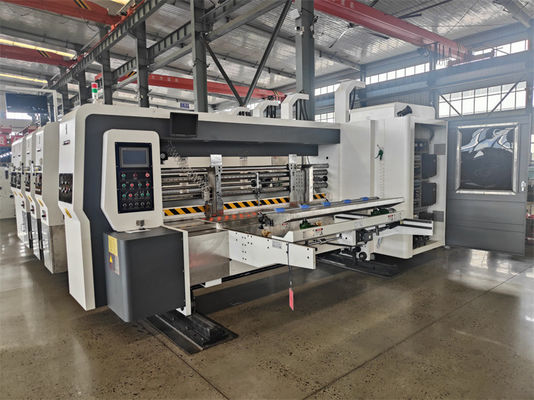 Dreifarbige Druckmaschine für die Herstellung von Wellkarton