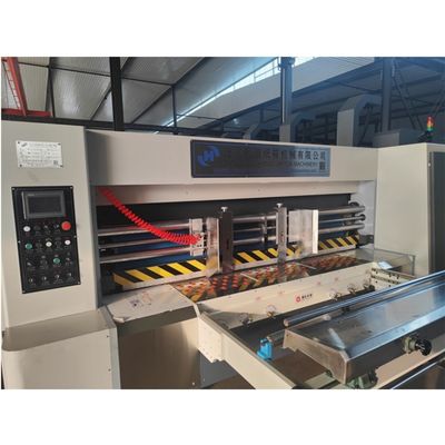 Spannung 380 Automatische Kartonbox-Fertigungsmaschine mit Flexo-Die-Cutter / Druckfunktion