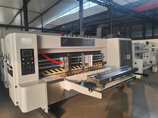 Spannung 380 Automatische Kartonbox-Fertigungsmaschine mit Flexo-Die-Cutter / Druckfunktion
