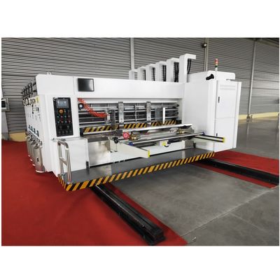 Spannung 380 Automatische Kartonbox Flexo Druckdruckdüsenschneidemaschine für Kisten