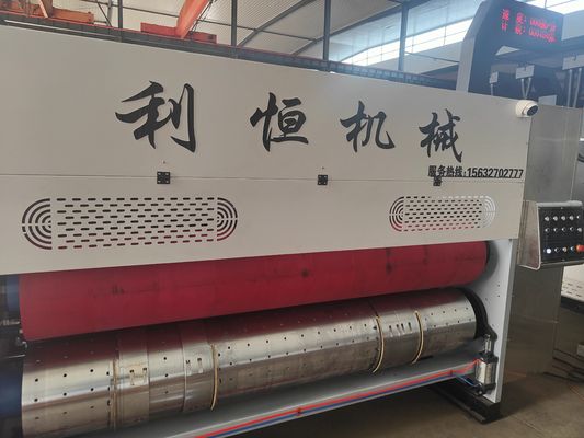 Spannung 380 Automatische Kartonbox Flexo Druckdruckdüsenschneidemaschine für Kisten