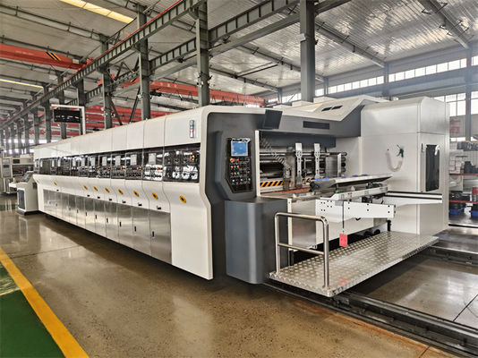 Langer Lebensdauer Flexo-Maschine für den Druck von Fruchtkartons und das Druckschneiden bei 200 Stück/min