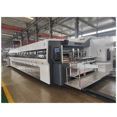 Automatische Hochgeschwindigkeits-Gewölbte-Flexodruckmaschine für Karton