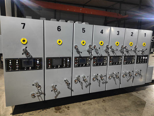 380V Hochgeschwindigkeitsgewalzte Kartonbox Wasserfarbe Druckmaschine 2 3 4 5 6 Farbflexodruckmaschine
