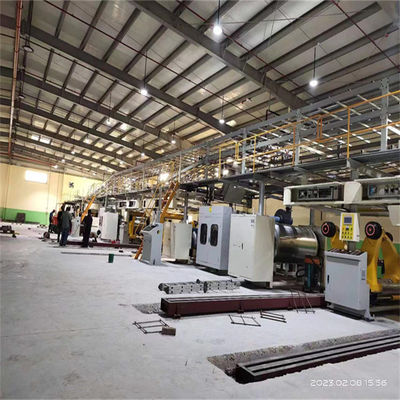 220-Volt Single Facer Line 1400 1600 1800 mm 2 Ply Papiertütenmachmaschine 150m/min 30 Tage